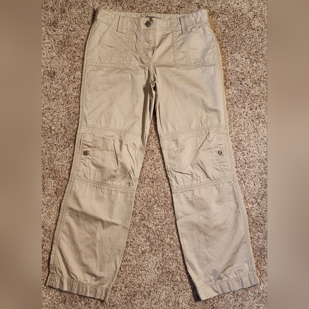Ann Taylor Lindsey Beige Dress Cargo Pants Sz 6